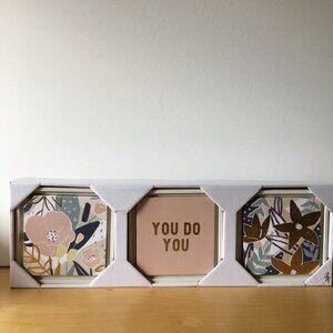Wall Art Decor Theme 6" X 6" (3 pieces in a box )